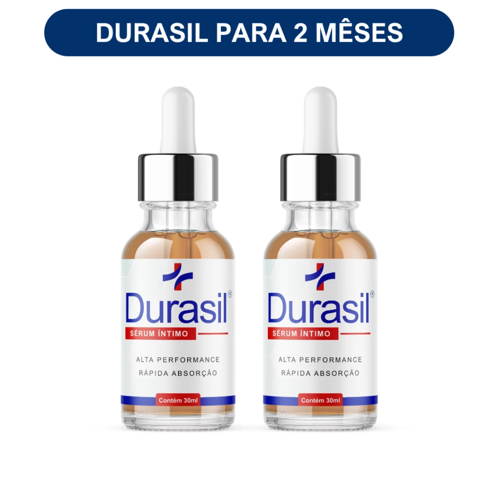 Dois frascos do Durasil Sérum Íntimo lado a lado, simbolizando plano de tratamento econômico.