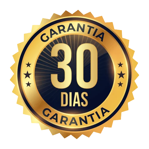 Selo dourado de garantia de 30 dias oferecida pelo Durasil Sérum Íntimo.